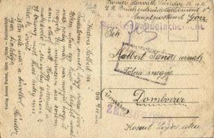 1918 Gorizia, Görz, Gorica; Zerstörte Via Morelli / street view during WWI + "K.u.K. Eisenbahnr...