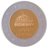 1999. 3000Ft Ag "Az államalapítás 1000. évfordulója" eredeti tokban, tanúsítvánnyal T:PP 
...
