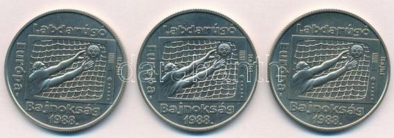 1988. 100Ft alpakka Labdarúgó Európa-bajnokság (3x) T:BU Adamo EM103