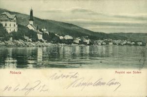 1906 Abbazia, Opatija; Ansicht von Süden / view from the south