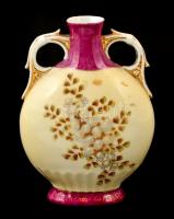 Jelzés nélkül: kézzel festett majolika váza. m 15 cm