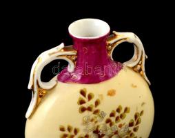 Jelzés nélkül: kézzel festett majolika váza. m 15 cm