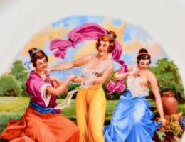 Zsolnay porcelán kínálótál. Matricás, jelzett, hibátlan. 28 cm