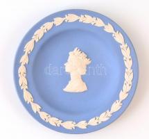 Wedgwood bisquit tálka, jelzett, hibátlan, eredeti dobozában, d: 11 cm