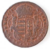 1763. Rézdénár "Mária Terézia / zárt korona" T:2 Huszár: 1756., Unger III.: 1278
