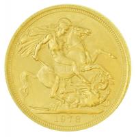 Nagy-Britannia 1978. Sovereign Au "II. Erzsébet" (8,02g/0.917/22mm) T:1
Great Britain 197...