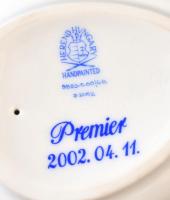 Herendi porcelán "A Hídember" levélnehezék, kézzel festett, jelzett, hibátlan, eredeti dob...