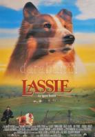 1994 Lassie, filmplakát, gyűrődéssel, kis szakadással, 95x66 cm