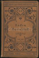 Eduard von Sacken: Katechismus der Heraldik. Grundzüge der Wappenkunde. Webers Illustrirte Katechismen Nr. 51. Leipzig, 1880, J. J. Weber, XVI+141+1+10 p. Német nyelven. Harmadik kiadás. Szövegközti illusztrációkkal. Kiadói festett egészvászon-kötés, festett lapélekkel, kissé kopott borítóval.