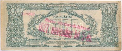 1926. "Magyar Sportrepülők Egyesülete - Repülők Tárgysorsjátéka - Dollár Sorsjegy" C soroz...