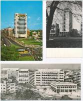 38 db MODERN román városképes lap az 1960-as évektől, pár nagyalakú / 38 modern Romanian town-view p...