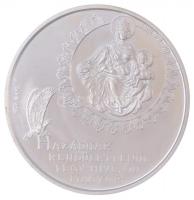 Bognár György (1944-) 1990. Magyar Köztársaság 1956-1989. Október 23. / Hazádnak rendületlenül légy híve, oh magyar; piefort Ag emlékérem eredeti dísztokban, tanúsítvánnyal (31,1g/0.925/42,5mm) T:PP ujjlenyomat Hungary 1990. Commemorative coin of the Hungarian Republic piefort Ag commemorative medal in original case with certificate. Sign.: György Bognár (31,1g/0.925/42,5mm) C:PP fingerprint