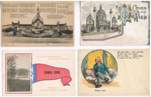 64 db főleg RÉGI változatos témájú képeslap, vegyes minőség / 64 mostly pre-1945 postcards with a diverse theme, mixed quality