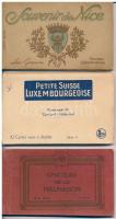 8 db RÉGI külföldi és magyar képeslapfüzet / 8 pre-1945 Hungarian and European postcard booklets