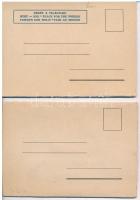 8 db RÉGI külföldi és magyar képeslapfüzet / 8 pre-1945 Hungarian and European postcard booklets