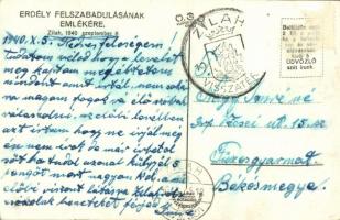 1940 Zilah, Zalau; bevonulás, Éder üzlete / entry of the Hungarian troops, shop + "Zilah vissza...