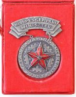 1951. Kohó- és Gépipari Miniszter - Sztálin Vasmű Emlékérem 1951 ezüstözött Br kitüntetés, tokban T:2