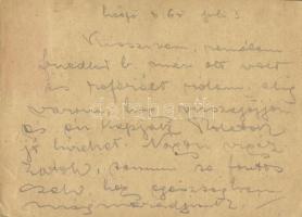 1944 Meisner Róbert zsidó 101/316 KMSZ (közérdekű munkaszolgálatos) levele Meisner Tamásnak a szolno...