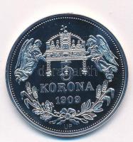DN "Királyi koronák / 1909. 5K - I. Károly " Ag emlékérem dísztokban, tanúsítvánnyal (20g/...