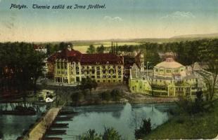 1915 Pöstyén, Piestany; Thermia szálló, Irma fürdő / hotel and spa