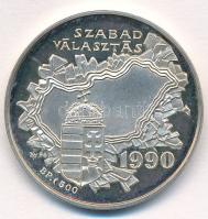 Kiss György (1943-) 1994. "Dr. Antall József / Szabad választás 1990" jelzett Ag emlékérem...