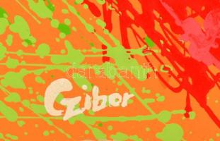 Czibor Ildikó (1969- ): Születés. Akril, farost, jelzett, 70×50 cm