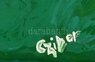 Czibor Ildikó (1969- ): Oxigén. Akril, farost, jelzett, 70×50 cm