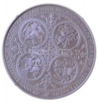 Bognár György (1944-) 1996. "Millecentenárium" Ag emlékérem dísztokban (15,67g/0.999/42,5m...