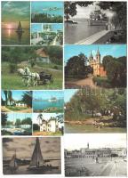 Több mint 100 főleg Balaton képeslap, közte néhány egyéb magyar városképes