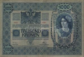 1902. 1000K piros "Magyarország" körbélyegzővel T:II/III