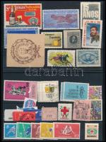 Parafilatélia tétel 6 db stecklapon