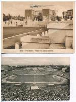 26 db főleg MODERN képeslap: külföldi stadionok / 26 mostly modern postcards: European and overseas stadiums, sport