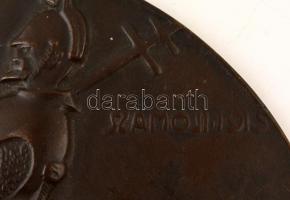 Szamosi Imre (1887-1965): Don Quijote 1915. Bronz kisplasztika. d:23 cm