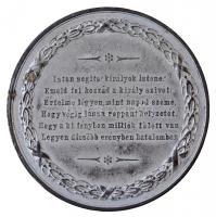 1867. "Ferenc József és Erzsébet koronázására" ezüstözött fém emlékérem. Szign.: August Kl...