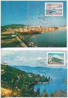 5 db MODERN magyar képeslap: Balatoni Carte Maximum (CM) lapok / 5 modern Hungarian postcards: Balat...
