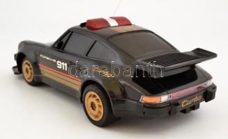 Porsche 911 Police távirányítós játékautó, eredeti dobozában, jó állapotban, h: 30 cm