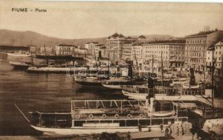 Fiume, Rijeka; Porto / port, steamships, harbor, quay