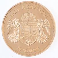 DN "Magyar aranypénzek utánveretben - Ferenc József 10 korona 1910" aranyozott Ag emlékére...