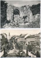 22 db MODERN fekete-fehér magyar városképes lap / 22 modern black and white Hungarian town-view post...