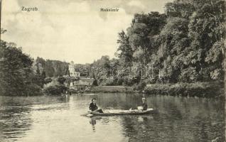 Zagreb, Zágráb, Agram; Maksimir park, rowing boat