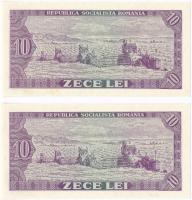 Románia 1966. 10L (2x) sorszámkövető T:I
Romania 1966. 10 Lei (2x) sequential serials C:UNC