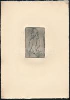 4 db akt rézkarc az 1950-es évekből. 10x7 cm