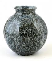 Gorka jelzéssel: mázas kerámia váza, hibátlan, m: 21 cm, d: 18 cm