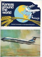 10 db MODERN motívumlap: repülőgépek / 10 modern motive postcards: aircrafts