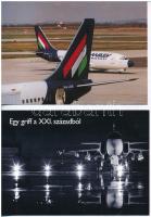 10 db MODERN motívumlap: repülőgépek / 10 modern motive postcards: aircrafts