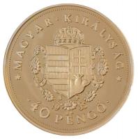 DN "Magyar aranypénzek utánveretben - Rákóczi Ferenc jubileumi 40 pengő 1935" aranyozott A...