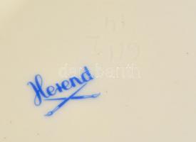 Herendi csipkebogyó kiöntő, kézzel festett, jelzett, apró kopásnyomokkal, m: 23 cm