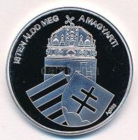 DN "Nemzetünk Nagyjai - "Szent István / Isten áldd meg a magyart!" Ag emlékérem tanús...