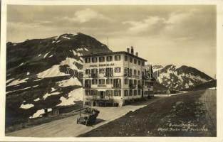 Furka-Passhöhe, Hotel Furka und Furkablick / mountain pass, hotel, automobile