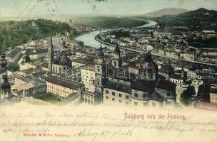 1899 Salzburg, von der Festung. Würthle & Sohn 17. / view from the castle (EB)